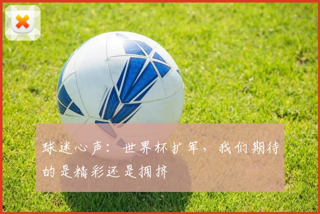球迷心声:世界杯扩军,我们期待的是精彩还是拥挤